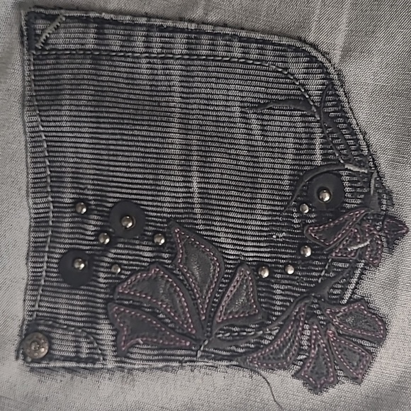 Mec Denim, grey jeans with distressed detail, Size 31 - Picture 6 of 8